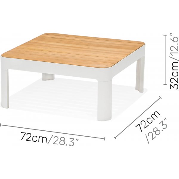 Portals salonggruppe 2 - Hvit/teak