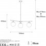 Atlas taklampe 10246 - Sort/antikk