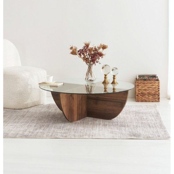 Lily salongbord - Valnøtt + Tekstilpleie for møbler Lily salongbord - Valnøtt + Tekstilpleie for møbler