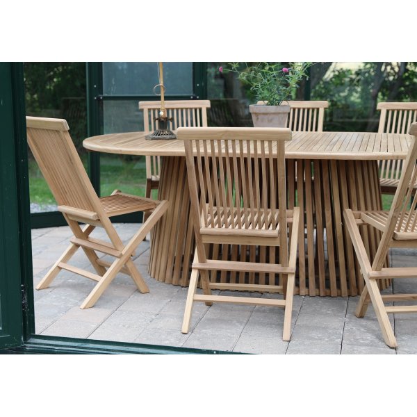 Edenryd ovalt spisebord 200 cm - Teak Edenryd ovalt spisebord 200 cm - Teak
