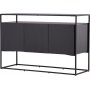 Kingsport avlastningsbord 120 x 45 cm - Sort