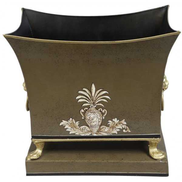 Deco potte H21 cm - Grnn (hndmalt)