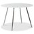 Art spisegruppe, 110 cm rundt bord + 4 st grå Art stoler