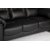 Lotas 3-seters sofa i sort PU COPY