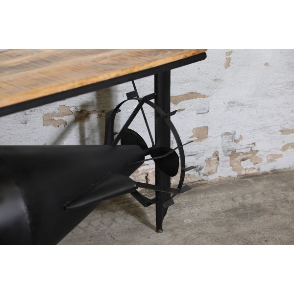 Ubt barbord - Svart/mango