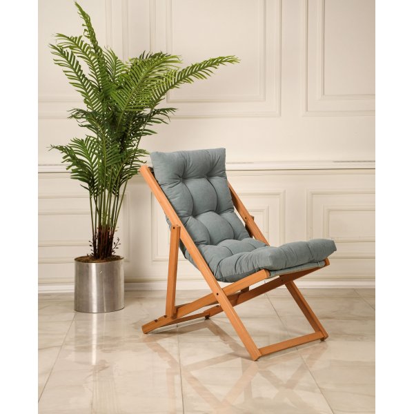 Repose Eco Deck Chair - Grnn + Flekkfjerner for mbler