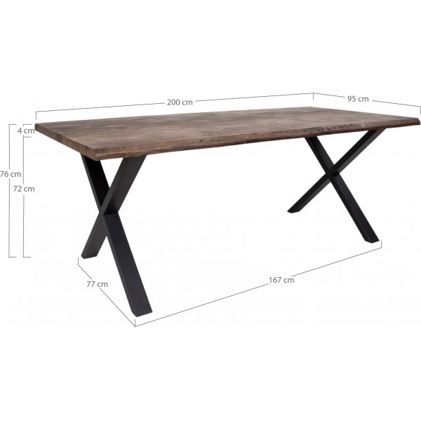 Toulon spisegruppe - Røkt oljet eik/lysebrun Toulon spisegruppe - Røkt oljet eik/lysebrun