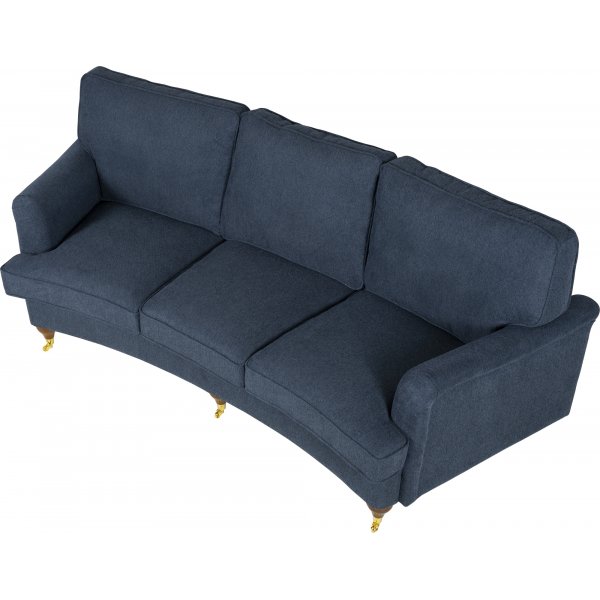 Howard Watford deluxe 4-seters buet sofa - Bl + Flekkfjerner for mbler