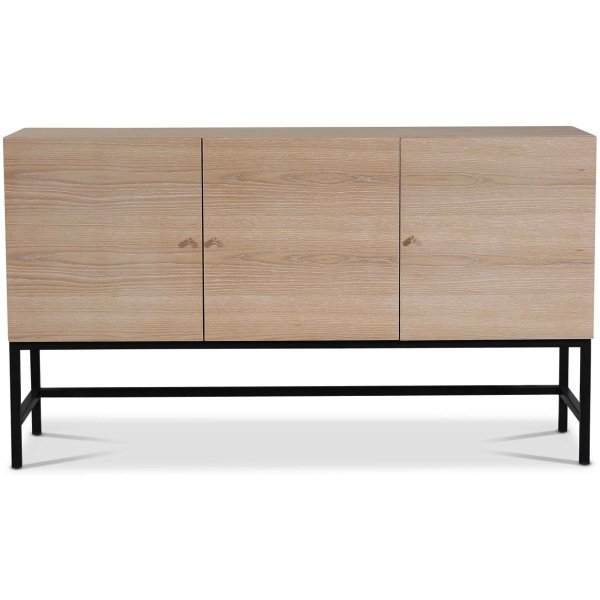 Carl skjenk med 3 drer - Whitewash oak