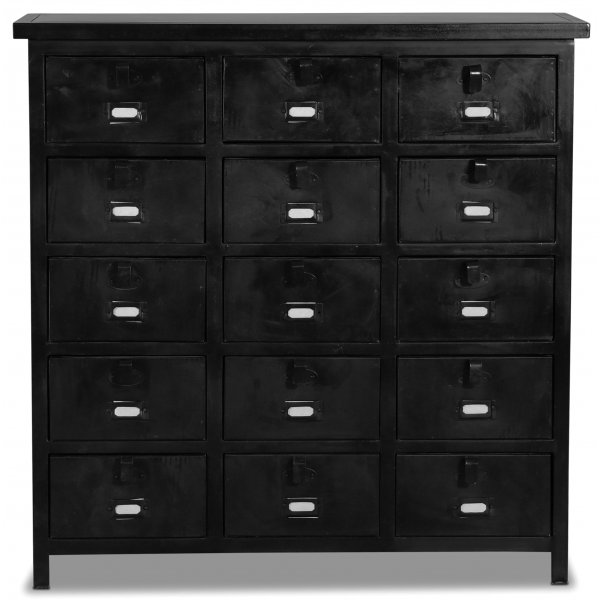 Myrbo kommode i metall - Svart