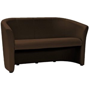 Charity 3-seters sofa - Mrkebrun (PU)