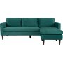 Firenze divansofa - Mrkegrnn/Svart