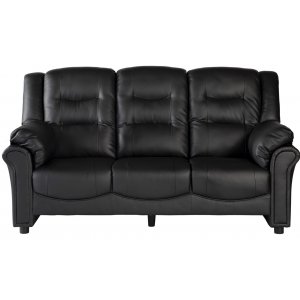 Vera 3-seters sofa i sort PU