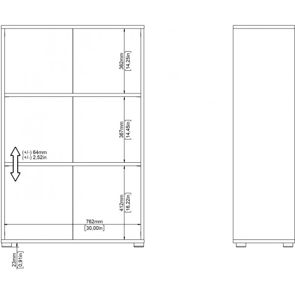 Sign bokhylle lav - Hickory Sign bokhylle lav - Hickory