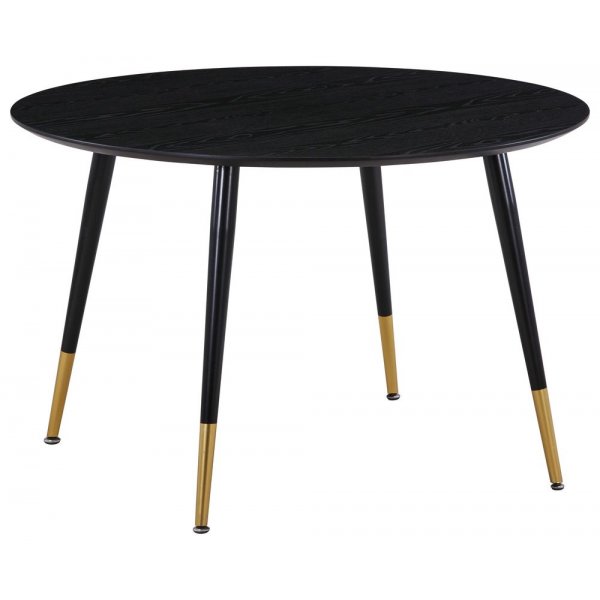 Spisebord Slope 115 cm - Svart / Messing