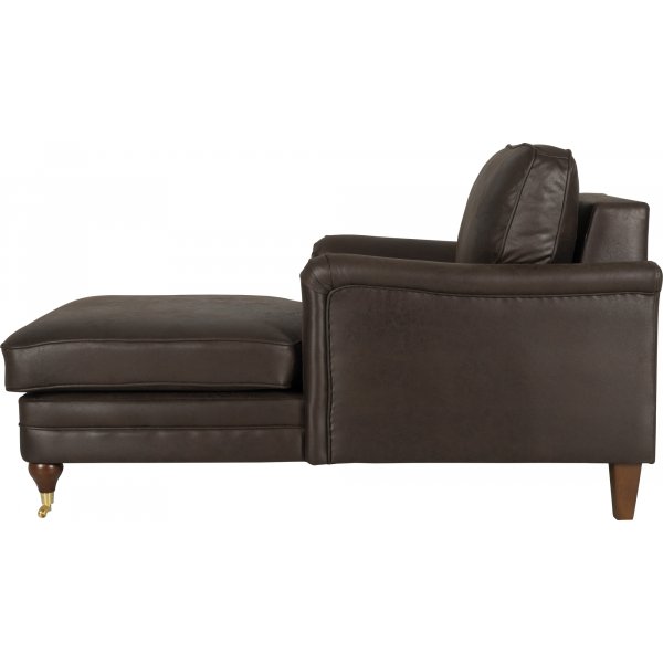 Howard Watford Deluxe Divan Lenestol - Vintage brunt kunstskinn Howard Watford Deluxe Divan Lenestol - Vintage brunt kunstskinn