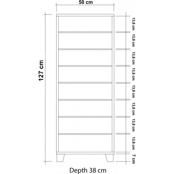 Flinta skoskap - Hvit Flinta skoskap - Hvit