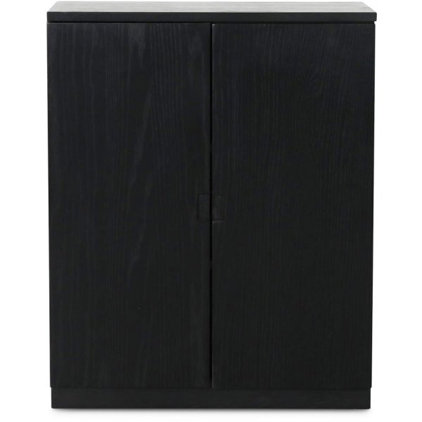 Level skap med glatte dører - Svart Level skap med glatte dører - Svart