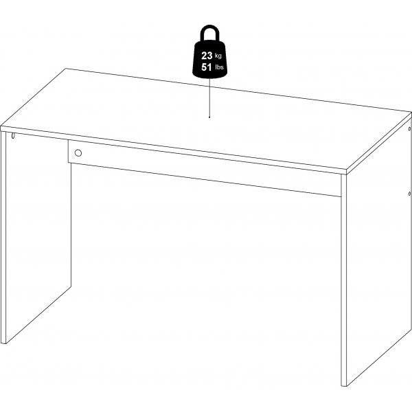 Function Plus skrivebord 120,2 x 60 x 72,4 cm - Hvit Function Plus skrivebord 120,2 x 60 x 72,4 cm - Hvit