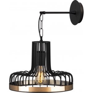 Fellini vegglampe 775 - Sort/kobber