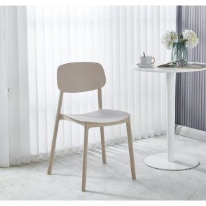 Archimedes stablebar spisestol - Stol i beige plast Archimedes stablebar spisestol - Stol i beige plast