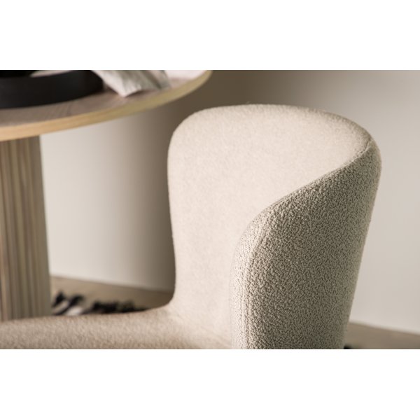 Modesto spisestol - Beige boucle Modesto spisestol - Beige boucle