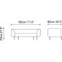Macaroon 2-seters sofa - Grnn