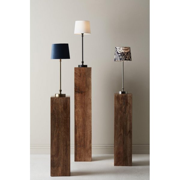 Liam bordlampe - Blå/hvit/krom - 59 cm Liam bordlampe - Blå/hvit/krom - 59 cm