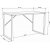 Layton skrivebord 120 x 60 cm - Sort/hvit