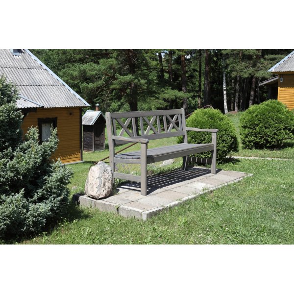 Bollnäs hagebenk 3-seter - Grå Bollnäs hagebenk 3-seter - Grå