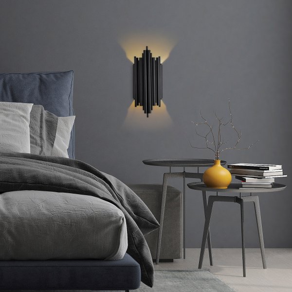 Reis vegglampe 13340 - Sort