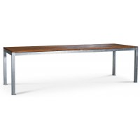 Spisebord Alva 250x90 cm - Teak/galvanisert metall Spisebord Alva 250x90 cm - Teak/galvanisert metall