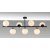 Fasettert taklampe 10526 - Sort/hvit
