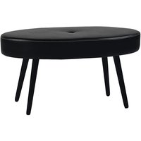 Candy oval skammel 90 cm - Sort kunstlær Candy oval skammel 90 cm - Sort kunstlær