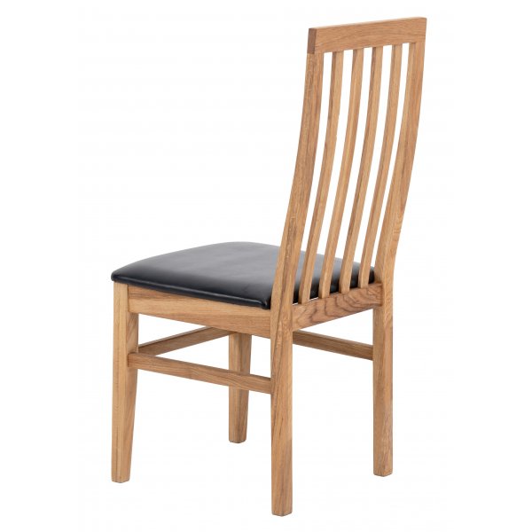 Alaska stol - Oljet eik / svart PU Alaska stol - Oljet eik / svart PU