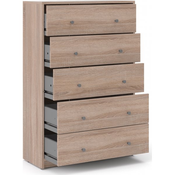 mai kommode med 5 skuffer - Hickory mai kommode med 5 skuffer - Hickory