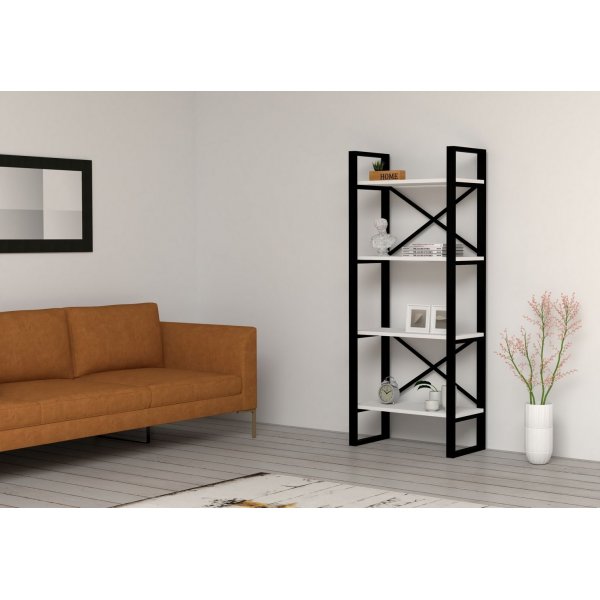 Alaro moderne bokhylle - Valntt/svart