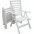 Scottsdale utendrs gruppebord 190 cm inkl. 6 stk Bstad posisjonsstoler - Hvit