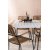 Togo uteservering med 6 stk Lindos rammestoler - Beige/Sort/Teak