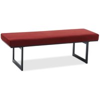Simple sittebenk - Bordeaux fløyel / Svart Simple sittebenk - Bordeaux fløyel / Svart