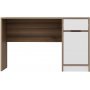 Elina skrivebord 124 x 60 cm - Hvit/brun