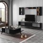 Zlato salongbord 90 x 39 cm - Antrasitt/sort/krom
