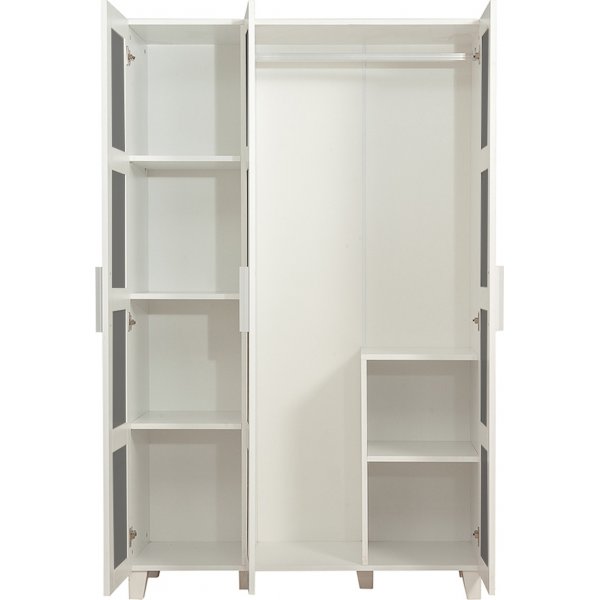 Hedera garderobe 2 - Hvit/antrasitt Hedera garderobe 2 - Hvit/antrasitt