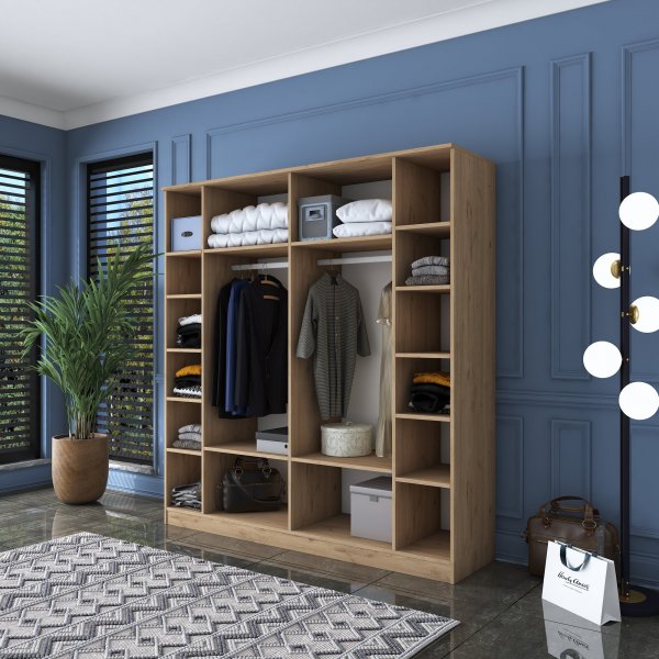 Baden garderobe 14 - Valnøtt/hvit Baden garderobe 14 - Valnøtt/hvit