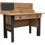 Valerin skrivebord 120 x 60 cm - Furu/antrasitt