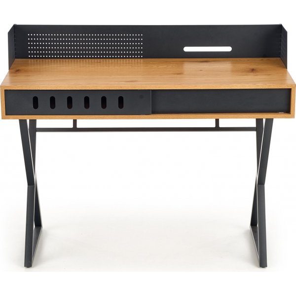 Skrivebord Stalas - Eik og svart Skrivebord Stalas - Eik og svart