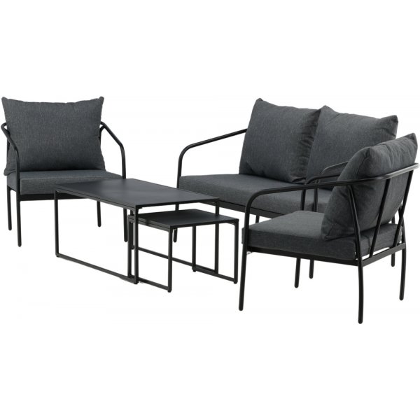 Sopot sofagruppe - Sort/Grå Sopot sofagruppe - Sort/Grå