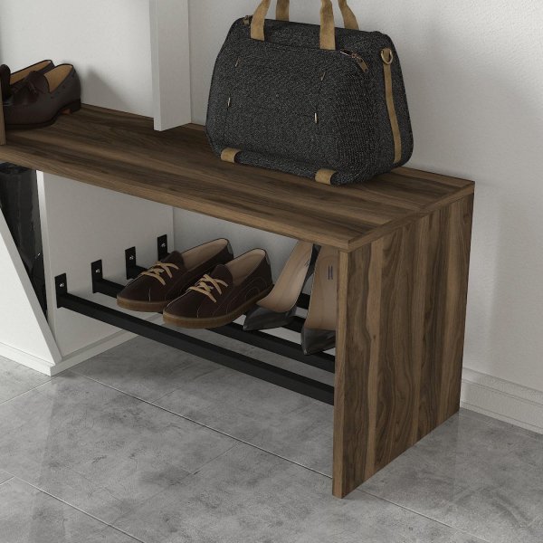 Ponte gangm�bel - Hvit/valn�tt