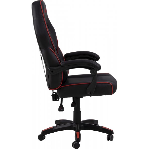 Canyon kontorstol / gaming stol - Sort PU/r�d