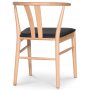 Abisko stol - Antik bok/sort PU